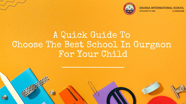 A blog banner symbolizing the importance of choosing the best school in Gurgaon